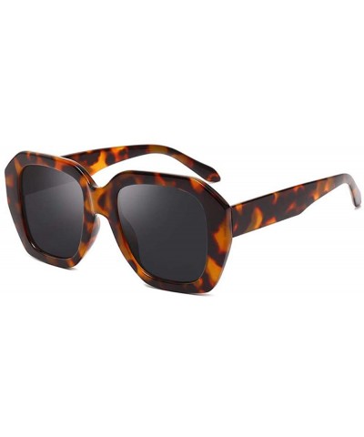 General sunglasses for men and women irregular large frame sunglasses RETRO SUNGLASSES - D - CY18Q70SOYG $16.18 Oversized