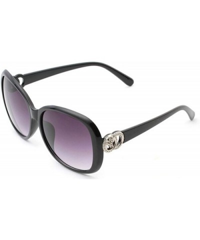 Retro Classic Sunglasses for women PC Resin UV400 Sunglasses - Black - CU18SARWNGO $10.04 Oversized