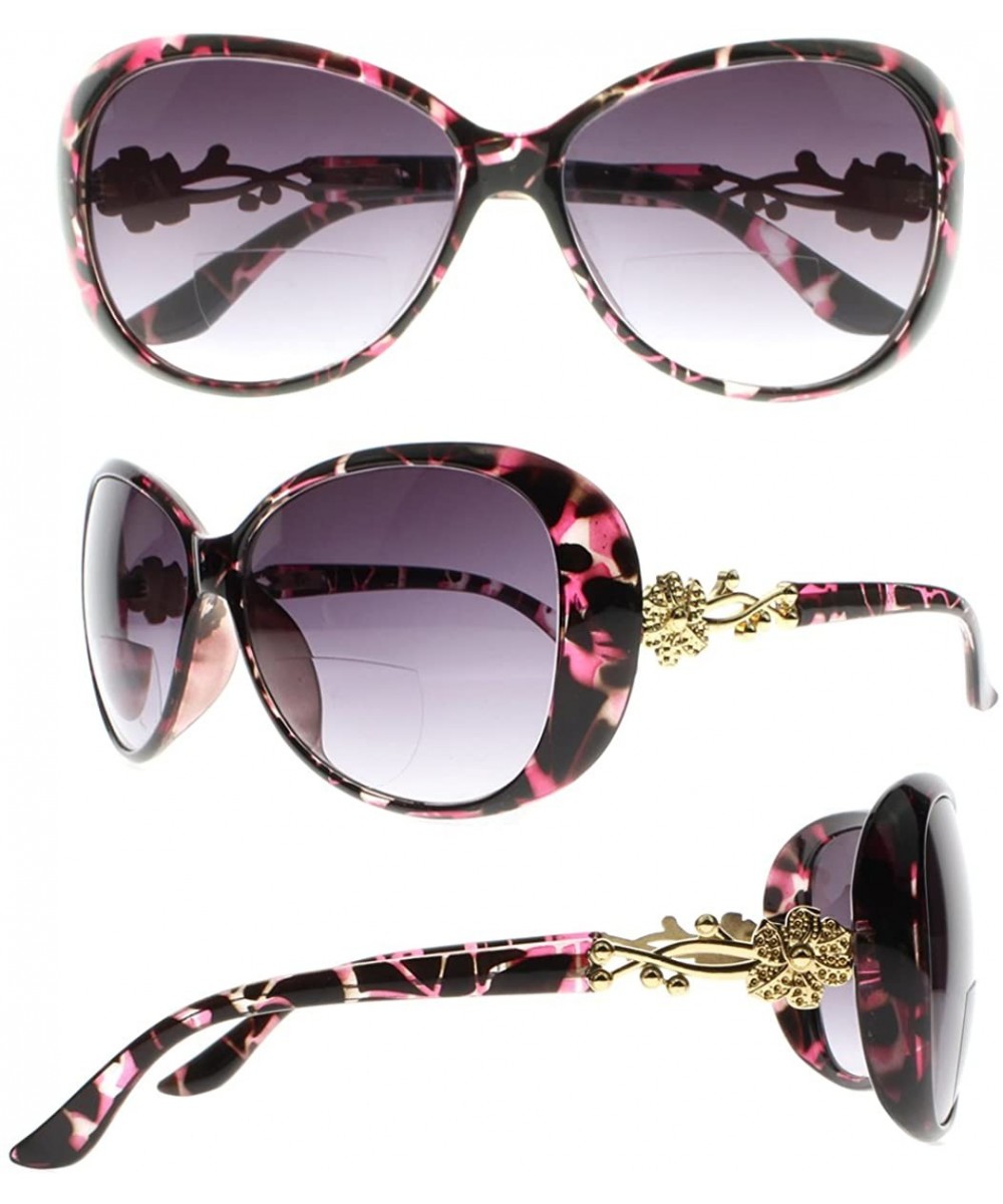 Bifocal Multi-Colors Stylish Flower Diamonds Sunglasses Sun Reading Glasses UV400 Tinted Lens Readers - CS18ELZQKIH $12.82 Bu...