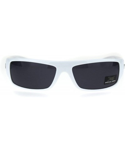 Mad Dog Hardcore Gangster Cholo Narrow Rectangular Sunglasses - White Bandana - C018R2OYIW9 $5.50 Rectangular