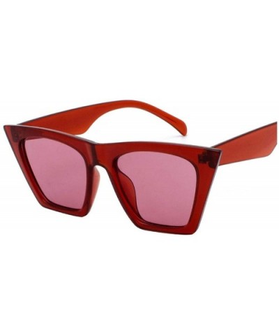 Fashion Women Square Sunglasses Luxury Mirror Retro Big Men Vintage - 2 - CO198ZQEOQ9 $22.72 Oversized