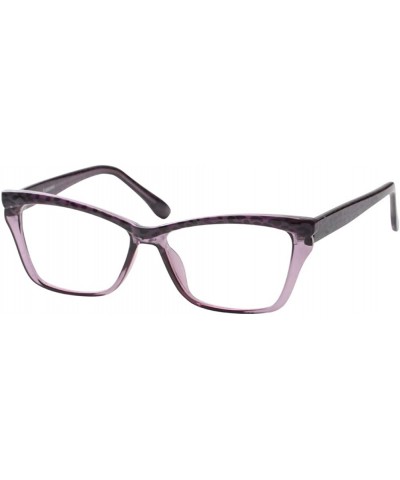 Womens Leopard Butterfly Reading Glasses Fashion Eye Glass Frame - Purple - C618IIR9RH2 $7.51 Butterfly