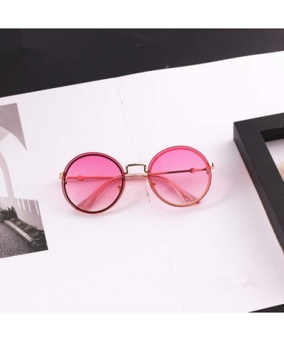 New Arrival 2019 Children Personality Round Lens FramelSun Glasses UV400 Boys Girls Kids Sunglasses Oculos - Tea - CM197A322I...