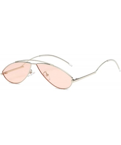 Vintage Fashion Sunglasses Small Metal Frame Vintage Sunglasses - Silver Penetrator - C118EH4GYIN $7.05 Oval