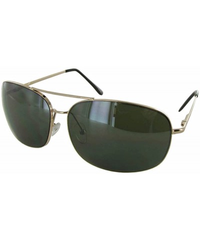 J0893 Aviator Style Sunglasses - Gold/Olive - CR11DKDIUA7 $6.46 Square