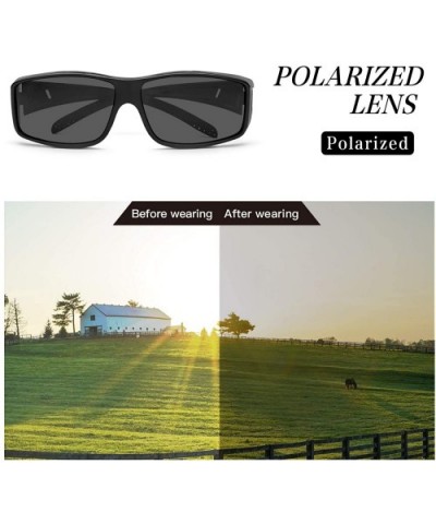 Glasses Driving Polarized Sunglasses Prescription - Sunglasses / Black - CA196447OYY $12.93 Sport