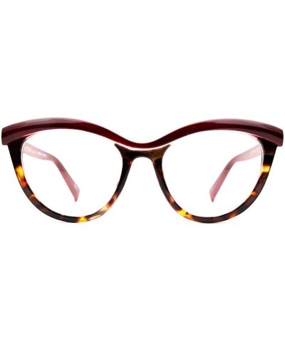 Eyeglasses 7565 Butterfly Design - for Womens 100% UV PROTECTION - Wine-leopard - CM192TD4YEU $28.26 Butterfly
