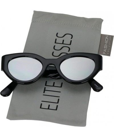 Elegant Small Sexy Cute Cat Eye Women Gradient Lens Vintage Retro Clout Goggles Oval Mod Sunglasses - CE18C9T7S4T $6.15 Goggle