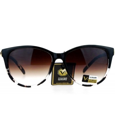 VG Occhiali Womens Fashion Sunglasses Classic Designer Style Shades - Brown Clear (Brown) - CT187NM9GYQ $8.10 Butterfly