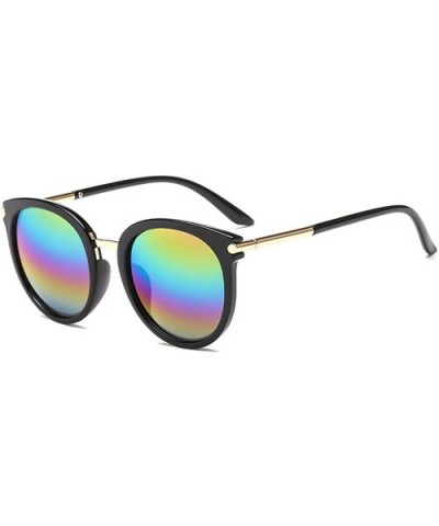 2019 New Sunglasses Women Driving Mirrors vintage For Women Reflective flat lens Sun Glasses UV400 - C7 - CN18W8G45R7 $15.60 ...