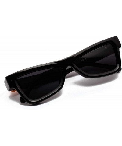 Fashion Sunglasses Leopard Vintage Designer - Black - CU18SWG06U2 $9.20 Square