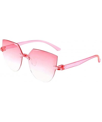 Sunglasses Glasses Blocking Frameless Multilateral - B - CF1906QZNYE $4.90 Rimless