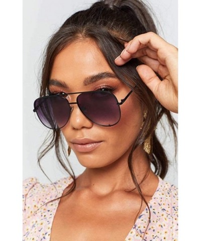 Designer Aviator Sunglasses for Women Classic Oversized Pilot Sun Glasses UV400 Protection - CS190OEI6IH $17.71 Aviator