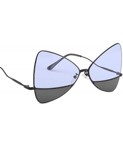 New Sunglasses New Two-Color Marine Film Sunglasses Butterfly Metal Glasses Frame Men And Women Sunglasses - CY18SZH3RKQ $22....