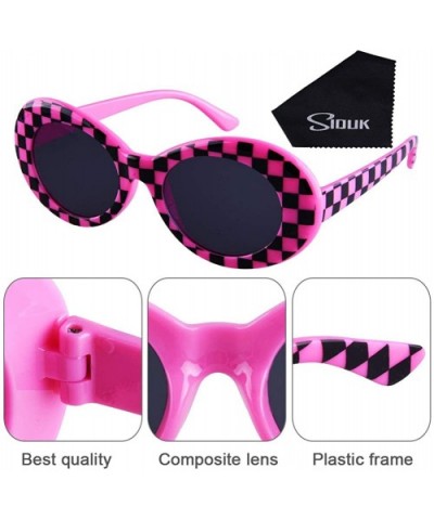 8 Pairs Clout Goggles Oval Sunglasses Retro Kurt Mod Goggles - CZ18LNAZ638 $9.36 Goggle