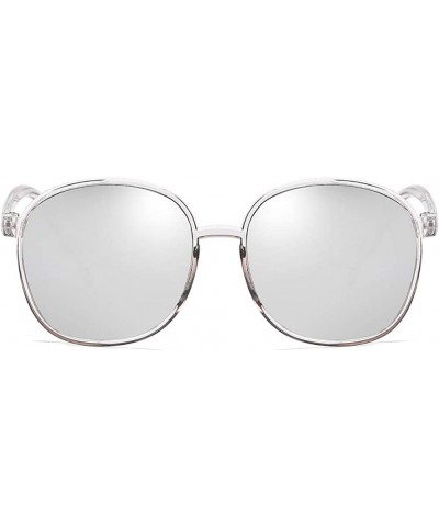 Unisex Sunglasses Retro Black Drive Holiday Round Non-Polarized UV400 - Silver - C118R09RCYY $4.77 Round