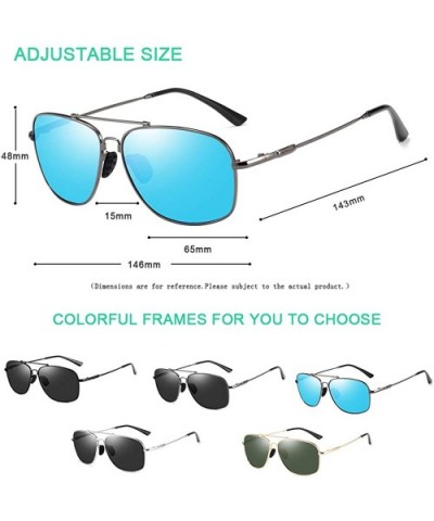 Military Style Classic Sunglasses for Men Women Aviator Polarized Sun Glasses UV 400 Protection - CB18QNKCD6Z $15.03 Aviator