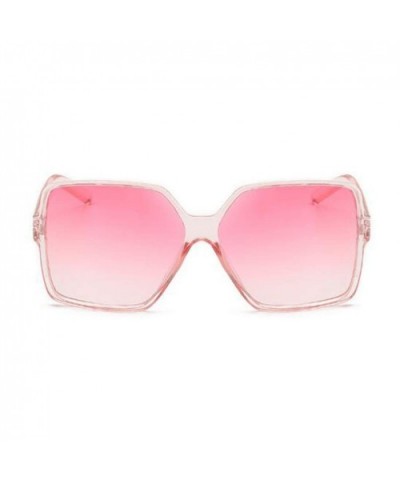 Mirror Blocking Square Sunglasses Glasses - Pink frame - CA190OKLYIN $5.21 Rectangular