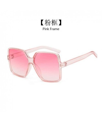 Mirror Blocking Square Sunglasses Glasses - Pink frame - CA190OKLYIN $5.21 Rectangular