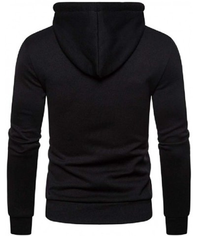 Sweatshirt Hoodie with Pocket- Men's Casual Solid Color Long Sleeve Pullover Slim Fit Comfy Sport Outwear Tops - CW18WAY67IQ ...