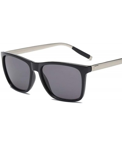 Unisex Fashion Men Women Eyewear Casual Square Shape Sunglasses - Black Gray - C9194WWZUL9 $33.10 Square