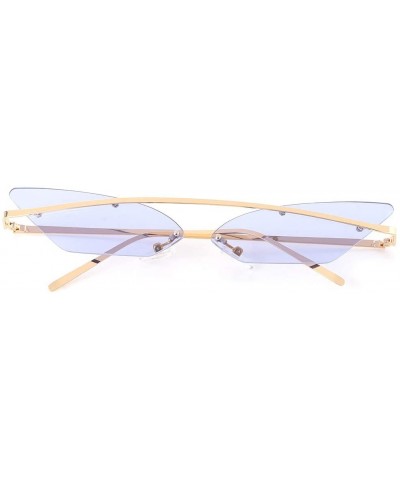 2019 Cat Eye Sunglasses Metal Frame Women Fashion Chic Lens UV400 Brand Designer - 1 - CB18X784AQH $5.78 Cat Eye