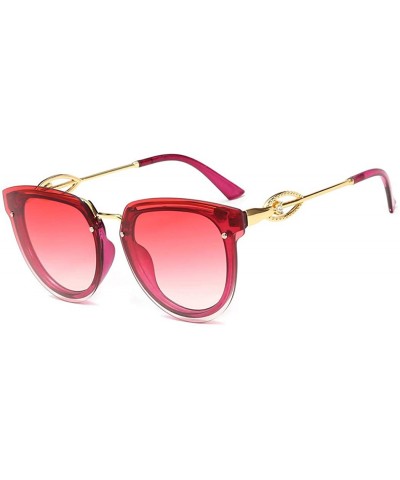 Fashion Diamond Women's Sunglasses- Women's Men's Cat Eye Sunglasses Frameless Sunglasses - B - CD18RQWLE77 $33.00 Aviator