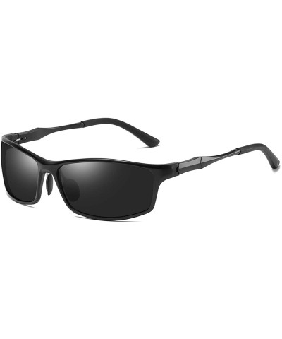 Polarized Sunglasses Eyeglasses Baseball - Black Lens-black Frame - C618TX3NDHM $19.05 Sport
