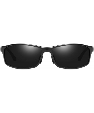 Polarized Sunglasses Eyeglasses Baseball - Black Lens-black Frame - C618TX3NDHM $19.05 Sport