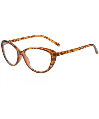Women Fashion UA400 Cat's Eye Glasses Cat Eye Clear Glasses - Leopard - CI17YWW6Y6G $6.20 Goggle