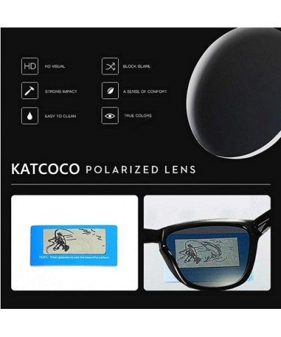 Polarized Sunglasses for Men and Women- Color Mirrored Lens - 100% UV Blocking - Blue - CS18R5W9G9Q $9.85 Rectangular