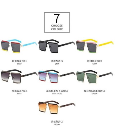 New Style 2020 Sunglasses For Women Men Brand Designer Hot Men's Punk Hip Hop Sunglass UV400 - Gun&gray - CR1947WG903 $9.70 S...