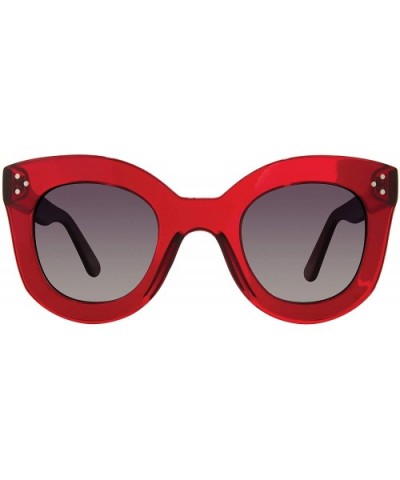 "Monroe" Designer Sunglasses - Candy Red/Grey Gradient - CD18S8NSGNO $26.70 Cat Eye