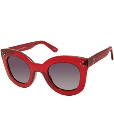 "Monroe" Designer Sunglasses - Candy Red/Grey Gradient - CD18S8NSGNO $26.70 Cat Eye