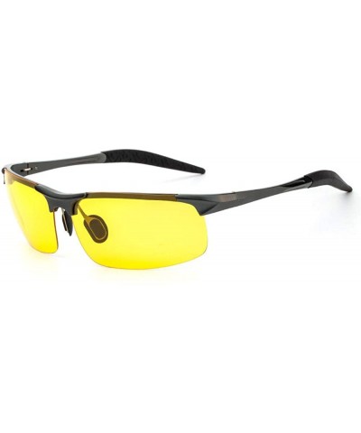 Polarized sunglasses aluminum magnesium polarized - Gun Frame Yellow Film C2 - C318WAMN644 $34.24 Goggle