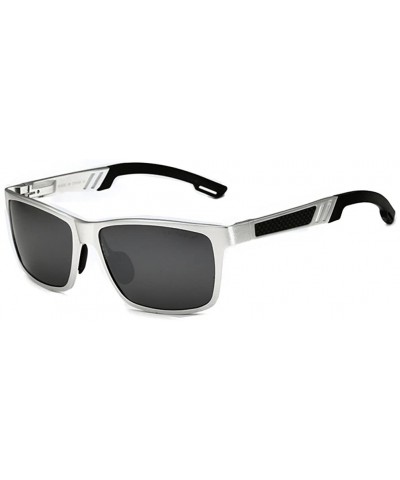 Mens Sunglasses For Fishing Al-Mg Frame In Light Wight Mercury Lens - Silver/Black - CY11Z94EI4D $14.09 Wayfarer