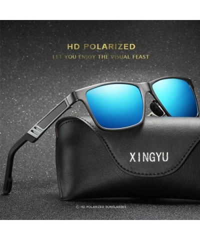 Vintage Men Polarized Sunglasses Metal Framework Sun Glasses Gift for Friends - 4 - C8199QK0YZQ $11.13 Sport