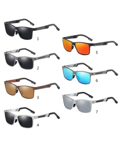 Vintage Men Polarized Sunglasses Metal Framework Sun Glasses Gift for Friends - 4 - C8199QK0YZQ $11.13 Sport