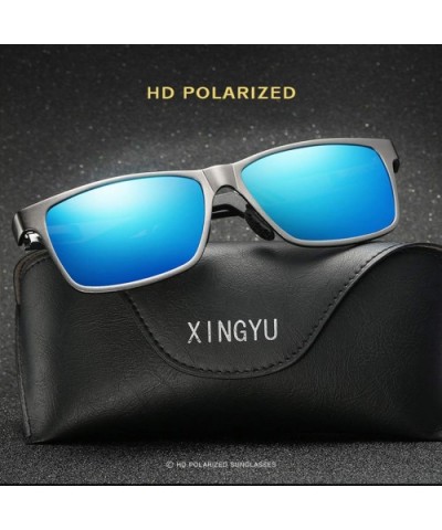 Vintage Men Polarized Sunglasses Metal Framework Sun Glasses Gift for Friends - 4 - C8199QK0YZQ $11.13 Sport