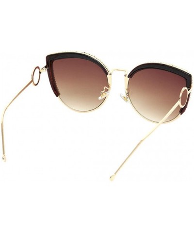 Oversized Diamond Sunglasses for Women Square Bling Rhinestone Shades - Gold C - CD18AHS8GUA $12.21 Oversized