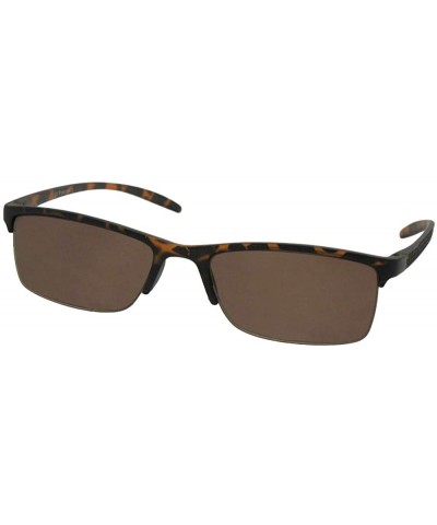 Slim Shape Semi Rimless Full Reading Sunglasses R41 - Tortoise Frame-brown Lenses - C9188W8YLO2 $9.44 Semi-rimless