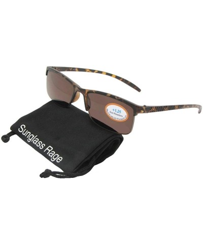 Slim Shape Semi Rimless Full Reading Sunglasses R41 - Tortoise Frame-brown Lenses - C9188W8YLO2 $9.44 Semi-rimless