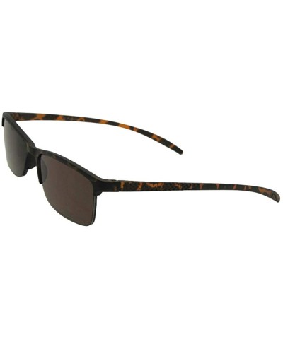 Slim Shape Semi Rimless Full Reading Sunglasses R41 - Tortoise Frame-brown Lenses - C9188W8YLO2 $9.44 Semi-rimless