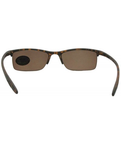 Slim Shape Semi Rimless Full Reading Sunglasses R41 - Tortoise Frame-brown Lenses - C9188W8YLO2 $9.44 Semi-rimless