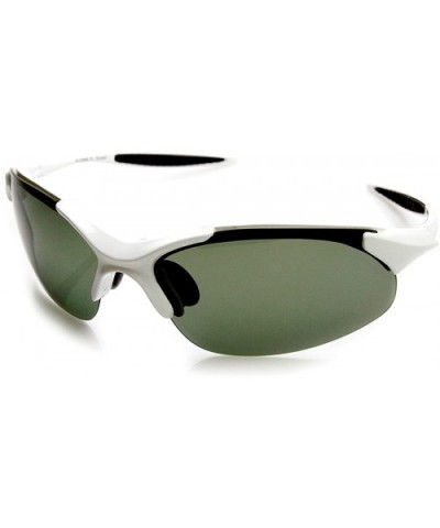 Polarized Lens Durable TR90 Lightweight Sports Sunglasses (White) - CJ1281V6AT5 $11.67 Sport