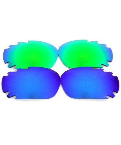 Replacement Lenses Racing Jacket Blue&Green Color Polarized 2 Pairs-FREE S&H. - Blue&green - CV12862LMWP $11.20 Oversized