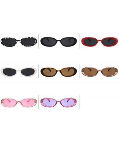 Sunglasses New Trend Personaltiy Small Oval Frame Travel Outdoor Stripe Sun 8 - 1 - CS18YQUON29 $6.02 Oval