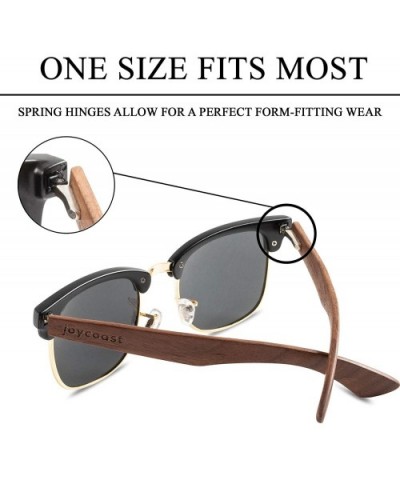 Wooden Sunglasses for Men and Women- Polarized and UV400 - Ultra Lightweight & Comfortable - CA18NI5GUZS $27.21 Shield