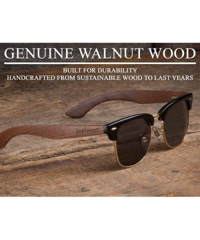 Wooden Sunglasses for Men and Women- Polarized and UV400 - Ultra Lightweight & Comfortable - CA18NI5GUZS $27.21 Shield