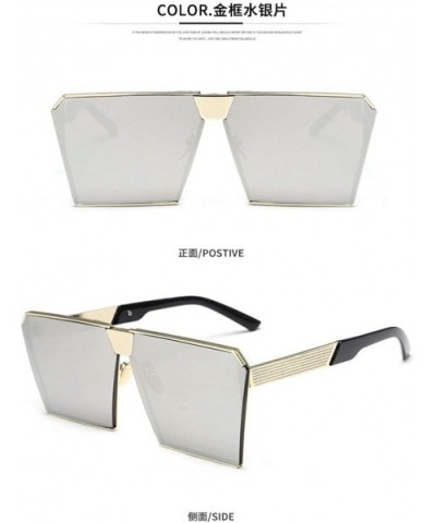 Sunglasses Women Fashion Square Sunglasses Trend Street Shoot Sunglasses - C218X9WTMCW $42.27 Aviator